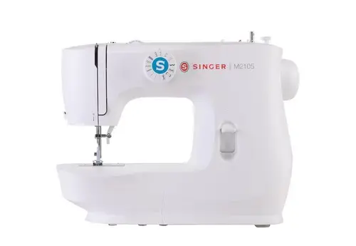 Masina de cusut portabila Singer M2105, 8 cusaturi, 850 imp/min (Alb)
