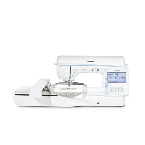 Masina de cusut si brodat Brother Innov-is NV2700, 291 modele de cusaturi, Ecran color tactil LCD 4.9inch, Iluminare LED, Port USB, Wi-Fi (Alb)
