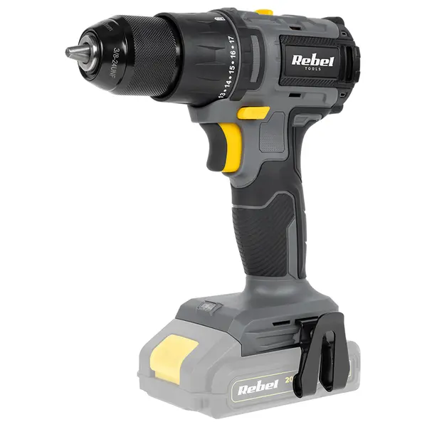 Mașină de găurit/înșurubat fără acumulator, motor fără perii, 45 Nm, 0-1600 rpm, Rebel RB-1004