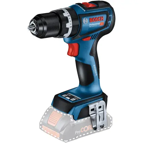 Masina de gaurit si insurubat (bormasina) pe acumulator Bosch Professional GSB 18V-90 C, 18 V, 64 Nm, 2100 RPM, 13 mm mandrina, fara acumulator si incarcator