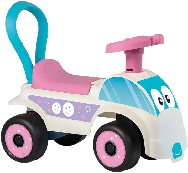 Mașină de împins pentru copii Dolu - Prima mea mașinuță Ride-On, în albastru și roz