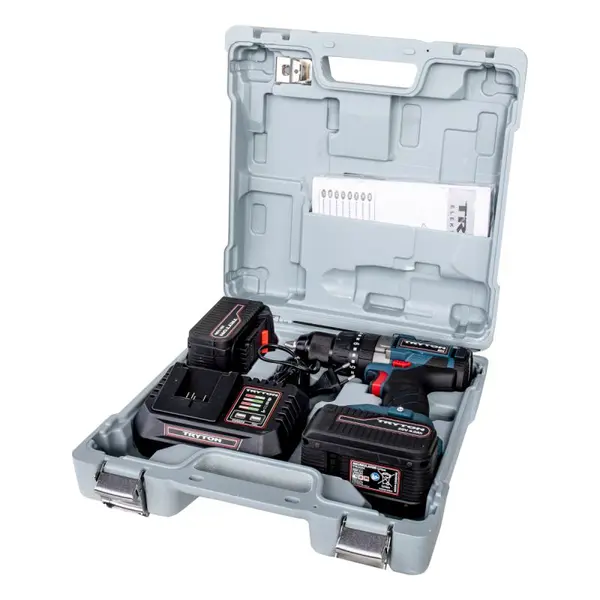 Masina de insurubat cu acumulator TRYTON TBLV204, Li-Ion 20V, 2 acumulatori 4.0Ah, cuplu 50Nm, 2 viteze, TBLV204