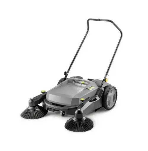 Masina de maturat manuala Karcher KM 70/20 C 2 SB, container 20L, doua perii laterale (Negru/Gri)