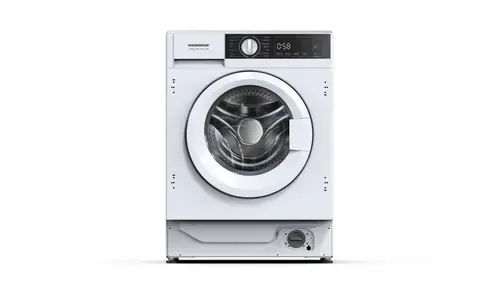 Masina de spalat incorporabila HEINNER HWM-BI914IVA+++, 9 kg, 1400 rpm, Clasa A, Motor Inverter, 15 programe, Display digital, Prespalare, Start intarziat (Alb)