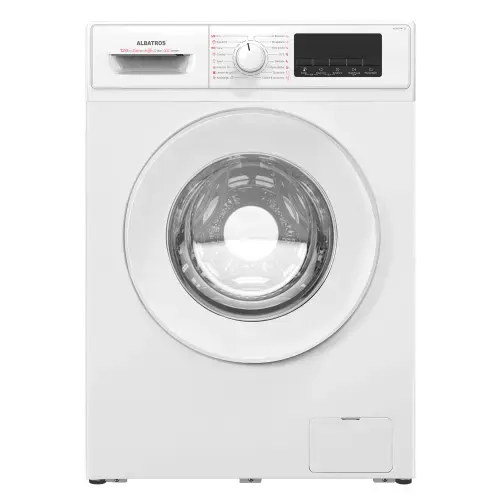 Masina de spalat rufe Albastros AWMI14125, 12 kg, 1400 rpm, Clasa A, 16 programe, Display LED, Motor Inverter (Alb)