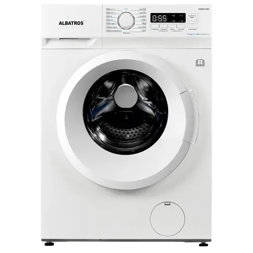 Masina de spalat rufe Albatros AWMI1484,8 kg, Slim, Motor Inverter, 15 Programe, 1400 Rotatii, Clasa energetica A, Termostat reglabil, Program ECO 40-60°C, Blocare acces copii (Alb)