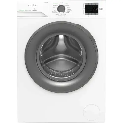 Masina de spalat rufe Arctic APLM1WFSU19210WG, 9 Kg, 1200 RPM, Motor Silent Inverter, Drum Clean+Steam, Child Lock, Anticrease, Digital Display, Add-In, Clasa A (Alb)
