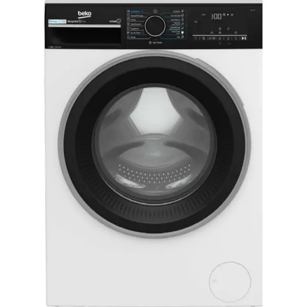 Masina de spalat rufe Beko B3WFU48415WBPB ES, 8 kg, 1400 RPM, EnergySpin, SteamCure, AddXtra, Motor ProSmart Inverter, AutoClean Detergent Drawer, Alb, Clasa A