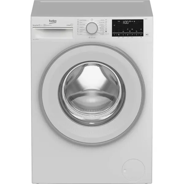 Masina de spalat rufe Beko B3WFU7744WB, 1400 RPM, 7 kg, 15 programe, Motor ProSmart Inverter, OptiSense, SteamCure, Recycled Tub, AddXtra, Alb, Clasa A