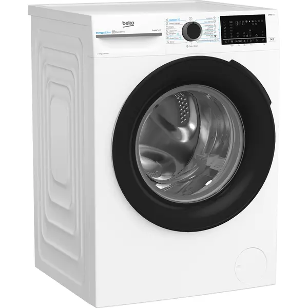Masina de spalat rufe Beko BM5WFU610415W, 10 kg, 1400 RPM, 15 programe, IronFast, Remote Control, Recycled Tub, HomeWhiz, ProSmart Inverter, AddXtra, Alb, Clasa A