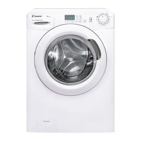 ​Masina de spalat rufe Candy EY 1281DE/1-S, Clasa D, Capacitate 8 kg, 1200 rpm, 16 programe, Tehnologie NFC, Start intarziat, Kilo Detector (Alb)​