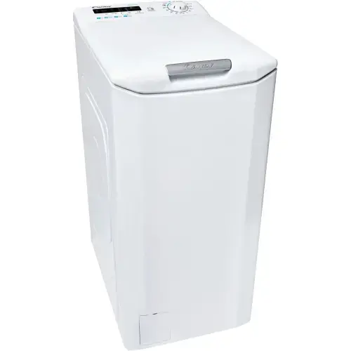 Masina de spalat rufe cu incarcare verticala Candy CSTG 272DVET/1-S, 7 kg, 1200 rpm, Gentle Touch Opening, Easy Iron, Clasa E (Alb)