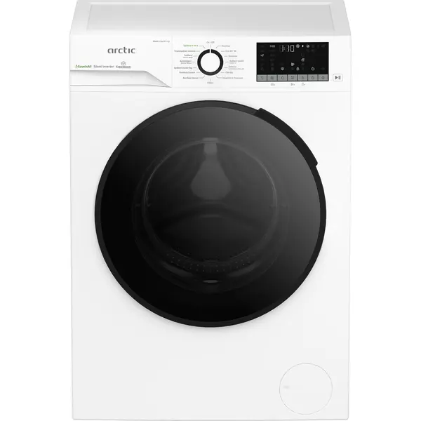 Masina de spalat rufe cu uscator Arctic APLM3DFT38442W, 1400 RPM, 8/5 kg, Clasa D, 60 cm, Child Lock, Antisifonare, Digital Display, Alb