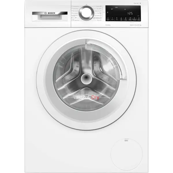 Masina de spalat rufe cu uscator Bosch WNA144V0BY, 1400 RPM, Spalare 9 kg, Uscare 5 kg, Motor EcoSilence Drive, AutoDry, Clasa B, Alb