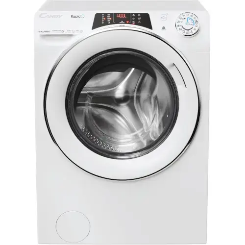 Masina de spalat rufe cu uscator Candy Rapido ROW41494DWMCT-S, 14/9 kg uscare, 1400 RPM, Wi Fi, Quick & Clean, Motor Inverter, Steam, Clasa A (Alb)