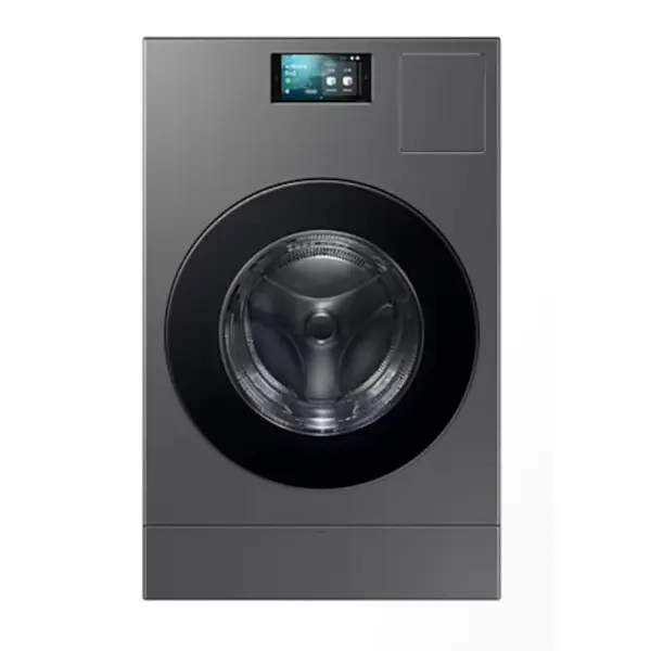 Masina de spalat rufe cu uscator Samsung Bespoke AI Laundry Combo WD18DB8995BZT2 18/11 kg, 1000 RPM, Pompa de caldura, Ecran LCD 7" AI Home, AI Wash & Dry, Clasa A, Negru
