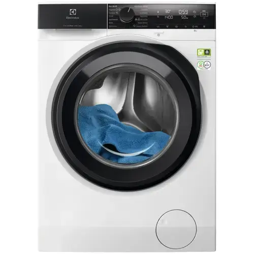 Masina de spalat rufe Electrolux UltraCare 800 EW8F4484EU, 8 kg, 1400 rpm, Motor Inverter, Clasa A, Display LED, SeamCare, SensiCare, TimeManager (Alb)