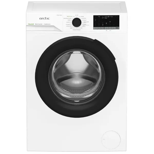 Masina de spalat rufe frontala Arctic APLM2WFST211412W, 11 kg, 1400 RPM, Clasa A, Child Lock, Display LCD, SaveInAll, Alb