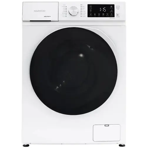 Masina de spalat rufe frontala Daewoo DWD-FV2021-5, 7 kg, 1200 rpm, clasa A, adancime 44 cm, motor inverter, Time Delay, Child Lock, Super Spa, Steam, Quick Wash, Tub Clean, Night Wash, StormWash (Alb)