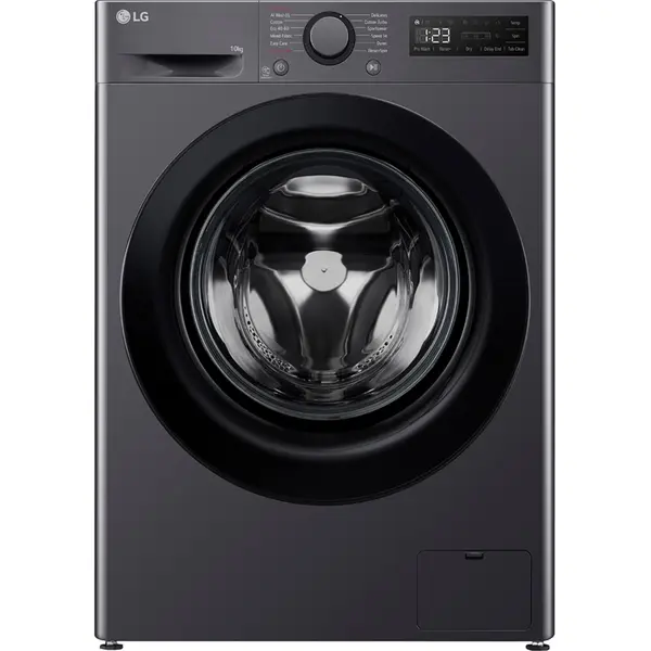 Masina de spalat rufe frontala LG F4WR510SBM, AI Direct Drive, 10 kg, 1400rpm, Clasa A, AI Wash, Smart Diagnosis, Negru