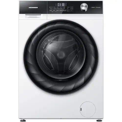 Masina de spalat rufe Heinner HWM-H1014IVKA+++, 10 kg, 1400 rpm, Clasa A, Motor Inverter, Display digital, Clatire suplimentara (Alb)