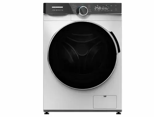 Masina de spalat rufe HEINNER HWM-M1214IVKA++, 12 kg, 1400 rpm, Clasa A, 14 programe, Motor Inverter, Display Touch, Tehnologie Steam (Alb)