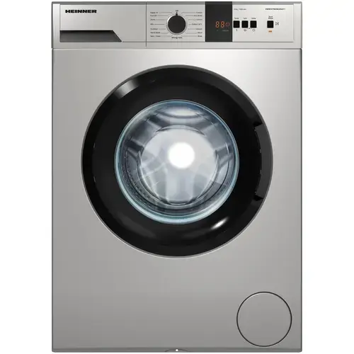 Masina de spalat rufe Heinner HWM-VT0610CHSD++, 6 kg, 1000 rpm, Clasa D, Display digital, Functie Start intarziat (Argintiu)