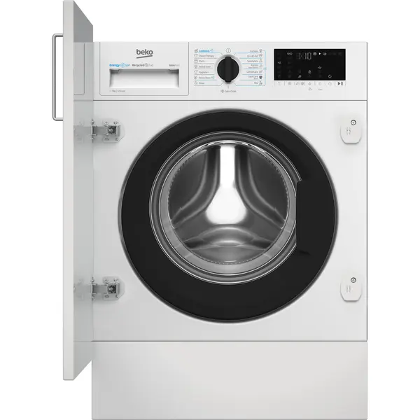 Masina de spalat rufe incorporabila Beko B3WBT671415W, 7 kg, 1200 RPM, Clasa A, 15 programe, Child Lock, Digital Display, Motor ProSmart™ Inverter