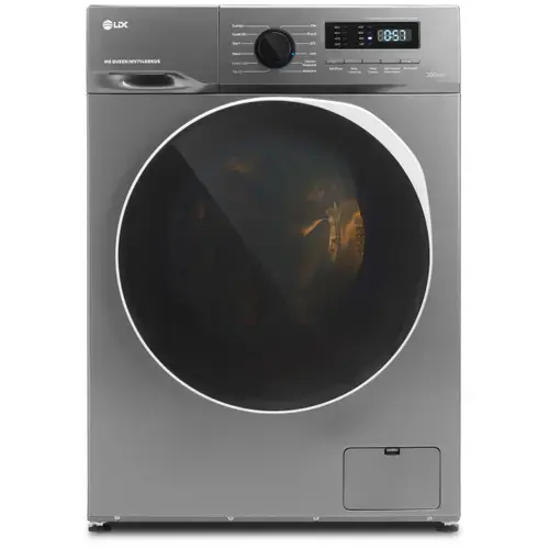 Masina de spalat rufe LDK Queen INV714SBKDS, Clasa A, Capacitate 7 Kg, 1400 rpm, Steam, Amanare pornire, DrumClean, Motor Inverter (Argintiu)
