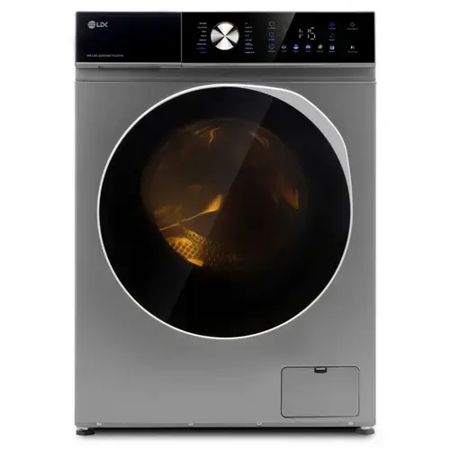 Masina de spalat rufe LDK Queen2 714DITS, Clasa A, Capacitate 7 Kg, 1400 rpm, 16 programe, Control Touch, Steam, Super Spa, Storm Wash, Night wash, My Cycle, Amanare pornire, Motor Inverter (Argintiu)