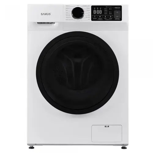 Masina de spalat rufe Samus WSNDI-7141,7 Kg, Motor inverter, 15 Programe, Clasa energetica A, Termostat reglabil, Program ECO 40-60°C, Blocare acces copii (Alb)
