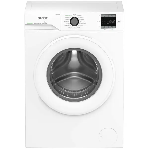Masina de spalat rufe Slim Arctic APLM1WFSU17410W, 7 kg, 1400 RPM, Extra Steam, Motor Silent Inverter, Recycled Tub, Steam, Child Lock, Add-In, Alb, Clasa A