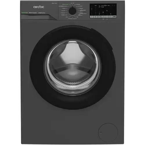Masina de spalat rufe slim Arctic APLM2WFSU210411A, 10 Kg, 1400 RPM, Clasa A, Motor Silent Inverter, Recycled Tub, Steam, Child Lock, Add-In (Antracit)