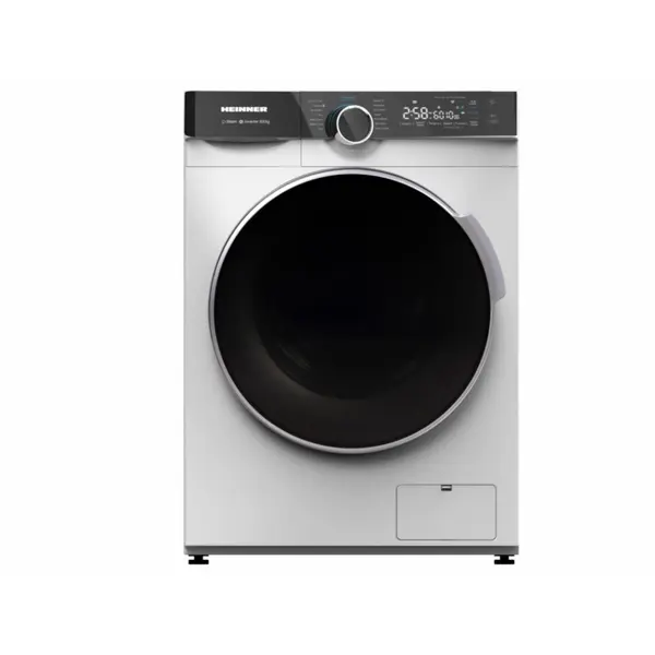Masina de spalat rufe slim cu uscator Heinner HWDM-M814IVKA, 1400 RPM, 8 kg spalare, 6 kg uscare, Motor Inverter, Clasa A, Alb