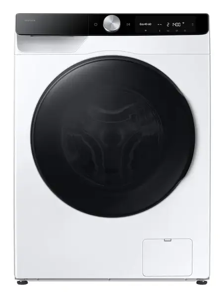 Masina de spalat rufe slim cu uscator Samsung WD90DG6G94BKU4, Spalare 9 kg, Uscare 5 kg, 1400 rpm, Clasa A, AI Control, AI Wash, Auto Dispense, Ai Ecobubble, Super Speed 39, Space Max, Smart Things WiFi, Digital Motor Inverter (Alb)