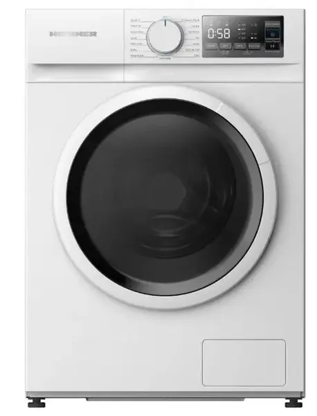 Masina de spalat rufe slim Heinner HWM-M814IVSMNA+++, 8 kg, 1400 RPM, Motor inverter, Display digital, Blocare acces copii, Clasa A (Alb)