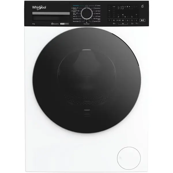 Masina de spalat rufe Whirlpool WPM 27W ADS EE, 12 kg, 1400 RPM, Clasa A, Home Whiz, Motor inverter, Child Lock, Alb