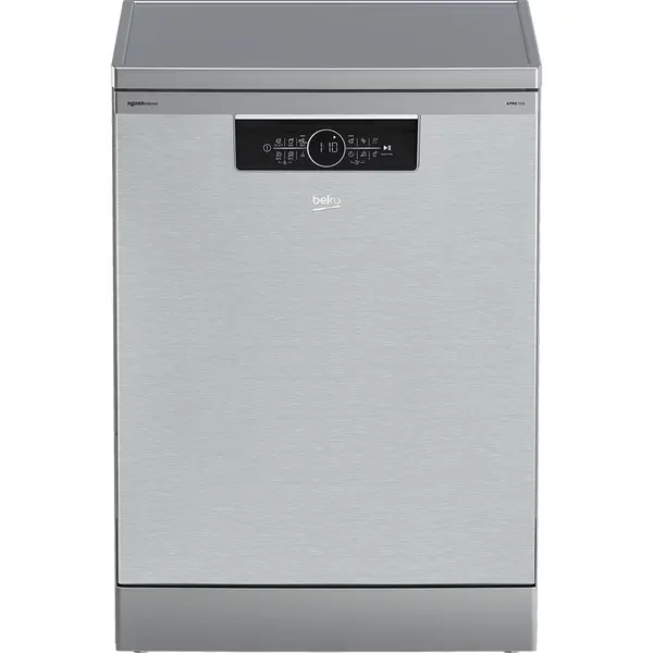 Masina de spalat vase Beko BDFN36550XWP, 15 seturi, 11 programe, Child Lock, HomeWhiz, Steam Gloss, PowerIntense, Inox, Clasa B