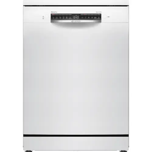 Masina de spalat vase Bosch SMS4EVW08E, 14 seturi, 6 programe, EfficientDry, Sistem Rackmatic, Home Connect, EcoSilence Drive, Tab-count, Clasa B, 60 cm (Alb)