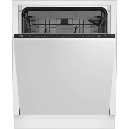 Masina de spalat vase incorporabila Beko BDIN36530, 15 seturi, 6 programe, AutoDoor Opening, Touch control, Indicator luminos podea, Clasa D, 60 cm (Alb)
