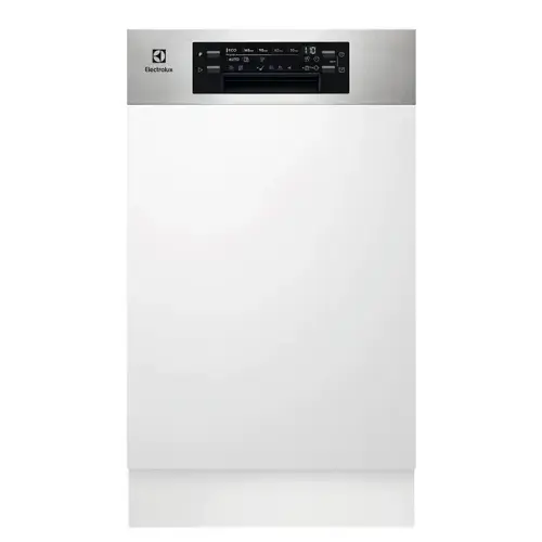 Masina de spalat vase incorporabila Electrolux EEM43300IX, 10 seturi, 8 programe, Clasa D (Alb)