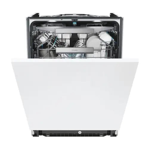 Masina de spalat vase incorporabila HAIER XS 4A4M4PB, 14 seturi, 10 programe, 60 cm, Clasa A, Inverter, Wi-Fi (Alb)