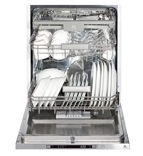 Masina de spalat vase incorporabila Master Kitchen MKDW FI607314-EHPD, 14 seturi, 7 programe, Clasa D, 60 cm (Alb)