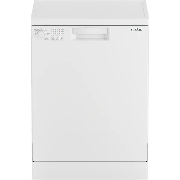 Masina de spalat vase independenta Arctic DFN1533, 13 seturi, 5 programe, Clasa D, Amanare pornire, Eco 50, Child Lock, Alb