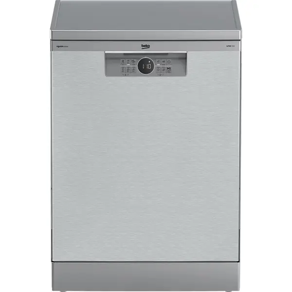 Masina de spalat vase independenta Beko BDFN26540XP, 15 seturi, 6 programe, Display LED, Clasa C, Senzor murdarie, Automatic Door Opening, Pearl Inox
