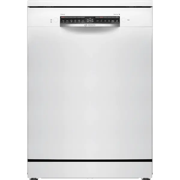 Masina de spalat vase independenta Bosch SMS4HVW14E, 14 seturi, 6 programe, Clasa C, 60 cm, Home Connect, Pornire programabila, Alb