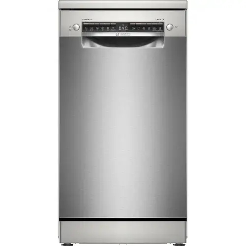 Masina de spalat vase independenta Bosch SPS4EMI17E, 10 seturi, 6 programe, EfficientDry, EcoSilence Drive, Home Connect, DosageAssist, Clasa B, 45 cm (Inox)