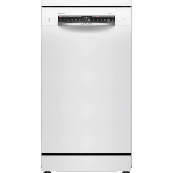 Masina de spalat vase independenta Bosch SPS4HMW13E, 10 seturi, 6 programe, Clasa D, Aqua Sensor, Siguranta copii, Machine Care, Alb