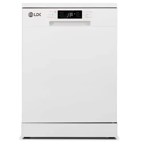 Masina de spalat vase LDK Queen D153LYW, 15 seturi, 8 programe, Clasa D, Hygene, Intensive, Super 29, Dual wash, Machine care, 60 cm (Alb)