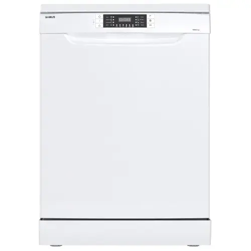 Masina de spalat vase Samus SDW614.8, 14 seturi, Latime 60 cm, 8 programe, Clasa energetica E, Afisaj electronic (Alb)
